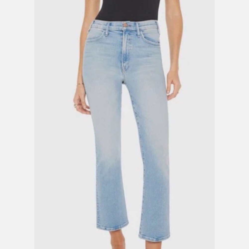 MOTHER Light Blue Straight Leg Jeans 33